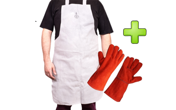 Delantal + Guantes De Descarne
